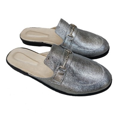 mules plata mujer talles especiales