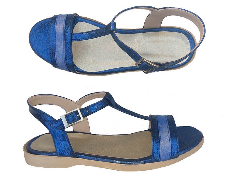 sandalias azules