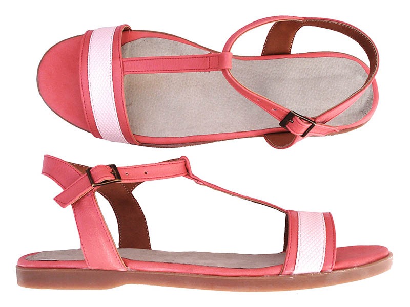 sandalias coral