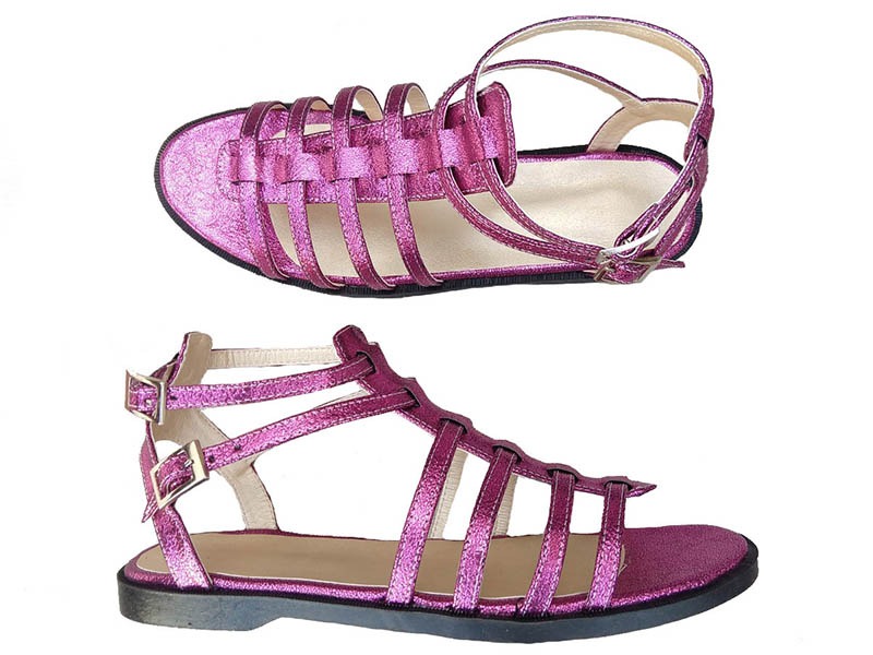 sandalias fuxia