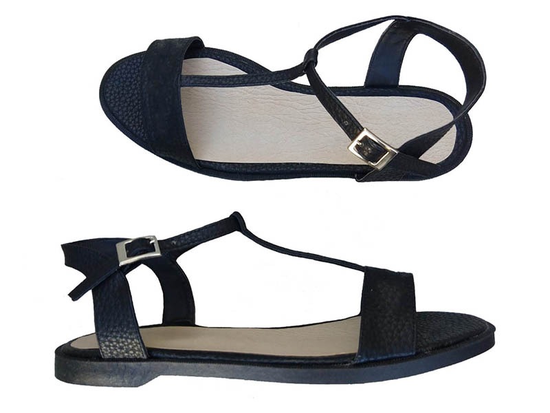 sandalias negras