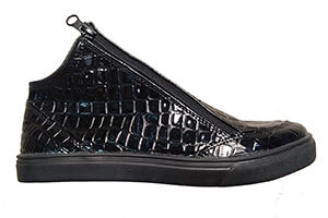 Zapatillas Botitas Negras Croco