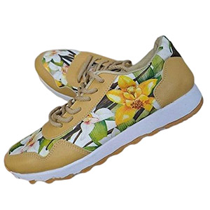 zapatillas con flores