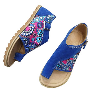 ojotas mujer azules