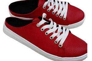 zapatillas rojas mujer sin talon