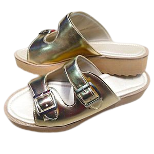 sandalias oro mujer