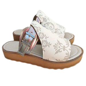 sandalias blancas con plataforma