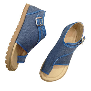 sandalias azules